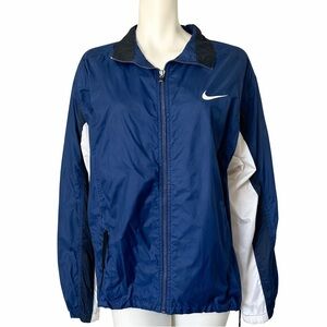 Nike Vintage Windbreaker Jacket Navy White Size Medium Unisex Men’s Women’s